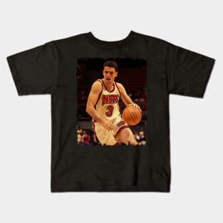 Drazen Petrovic - Vintage Design Of Basketball Kids T-Shirt